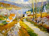 Famous Lake Paintings - Spring Comes To The Lake